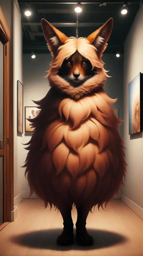 RAW photo,  <lora:FurryStyle:1> FurryStyle an interactive digital gallery where art evolves in response to viewer behavior