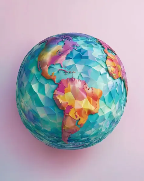 An ethereal globe:1.2, its surface a swirling mlange of colors and patterns:0.9, representing a world where geography is as fluid as imagination.<lora:Chroma_Essence:1.0>