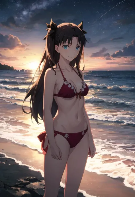 Sunset Ombre Beauty: A bikini that transitions from warm orange hues to deep red, mimicking a captivating sunset.
ultra detail, vibrant colors, girl, masterpiece, sharp focus, best quality, depth of field, cinematic lighting, realistic, correct anatomy,