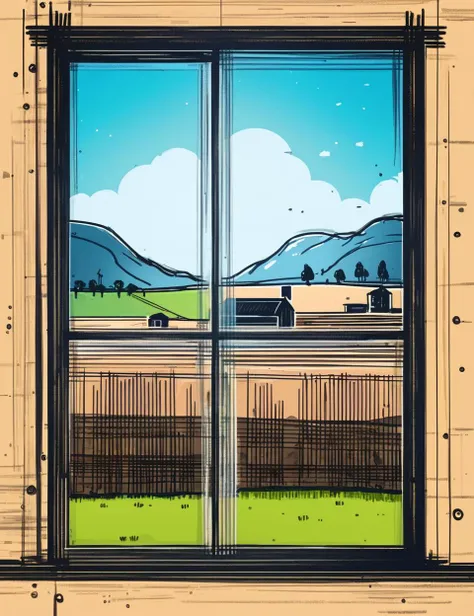 DonMC1rcu17Pl4nXL,2D,sketch,tech,farmland, window, <lora:DonMC1rcu17Pl4nXL:0.65>