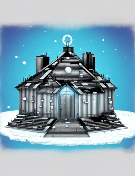 DonMC1rcu17Pl4n,2D,sketch,city house in polar ice cap biome, <lora:DonMC1rcu17Pl4n:1.1>