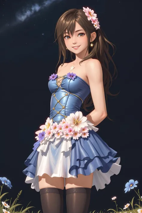 una chica de dibujos animados con una camisa blanca y una falda posando para una foto, forest city streets behind her, Tiro de busto, character is in her natural pose, Arte Oficial, commission for high resolution, (SFW) Seguro para el trabajo, Anime Lush John 8K Woods, Vestido casualmente, vestido casualmente, cel-shaded:17, arbustos gruesos
