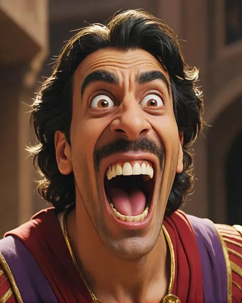 Iago (Aladdin), <lora:maniacal_laughter:1> maniacal laughter