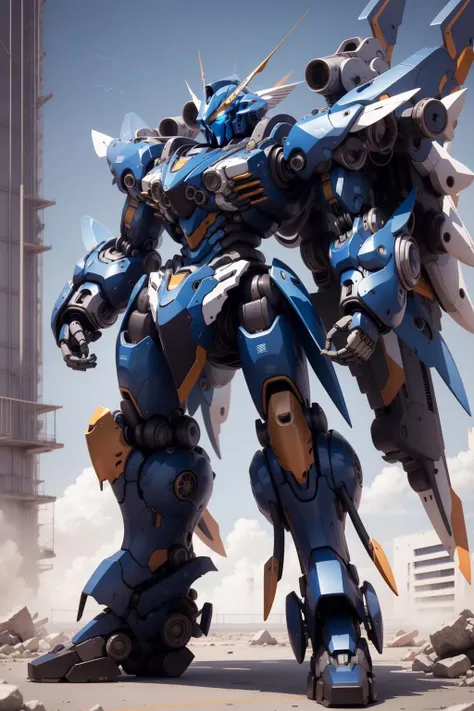 ((best quality)),((masterpiece)),((highres)),((detailed)), original,
BlueColor, no humans,robot,mecha,mecha wings, full body, strong, fat,huge,