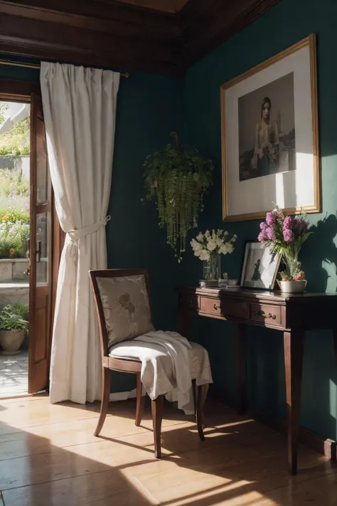 A portrait photo-realistic rendering of beautiful efl in the garden, (Botanical:1.5), (Photorealistic:1.3), (Highly detailed:1.2), (Natural light:1.2), art inspired by Architectural Digest, Vogue Living, and Elle Decor, <lora:epiNoiseoffset_v2:1> . masterpiece,ultra realistic,32k,extremely detailed CG unity 8k wallpaper, best quality . fullbody , fixed face. (painting style), masterpiece,ultra realistic,32k,extremely detailed CG unity 8k wallpaper, best quality, Octane Render, Redshift, Unreal Engine 5. Professionally color graded, atmosphere, amazing depth, rich colors, powerful imagery, psychedelic overtones, 4K, 8K.