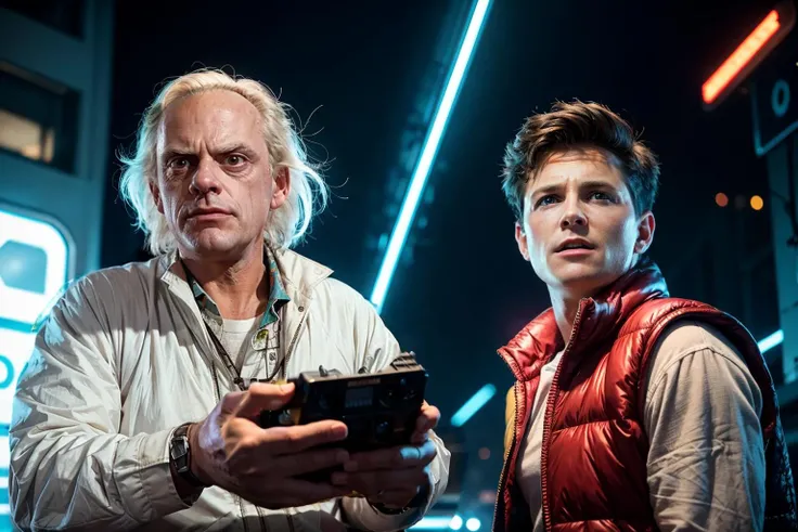 DocBrown, <lora:DocBrown:0.6>