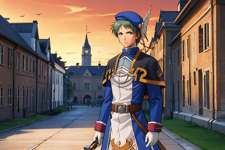 masterpiece, best quality, castle, castle courtyard, red sky
<lora:juliaschwarz-nvwls-v1:1> julia schwarz, mature woman, beret, coat, white gloves, belt, pants, 1girl, solo
<lora:UnlimitedBladeWorks1.6:1> holding, weapon, holding sword