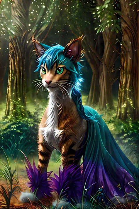 cinematic film still Pokémon style ethereal fantasy concept art of anime artwork Pokémon style (half horse:1.1), (half cat:1.2), magical woods background <lora:add_detail:1>, <lora:pokemon_v3_offset:1>, <lora:Wakaba-Subaru:1> . vibrant, cute, anime, fantasy, reminiscent of Pokémon series . anime style, key visual, vibrant, studio anime, highly detailed, (sharp image:1.1) . magnificent, celestial, ethereal, painterly, epic, majestic, magical, fantasy art, cover art, dreamy . vibrant, cute, anime, fantasy, reminiscent of Pokémon series . shallow depth of field, vignette, highly detailed, high budget Hollywood , bokeh, cinemascope, moody, epic, gorgeous, film grain, grainy