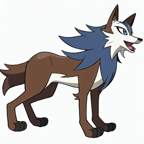 sugimori ken \(style\), blue eyes, brown fur, commentary, english commentary, full body, highres, lycanroc, lycanroc (midday), no humans, official art, pokemon, pokemon (creature), solo, sugimori ken, white background, wolf,
<lora:sugimori_ken_style_2:0.6>