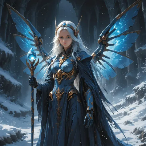 score_9, score_8_up, score_7_up, score_6_up, source_anime,
faceless, an ethereal glow around her in the snow at night, dark fantasy,
a cinematic full body shot of a beautiful mcnm, long hair, blue dress and big glowing blue wings on her back, holding a magical staff, hknature, mecha, no human, robot , gundam, machinery, painting
<lora:ProtectorsOfNaturePony:0.7>
<lora:Mechanism-pdxl-1:0.6>, zPDXL2, fixl-art