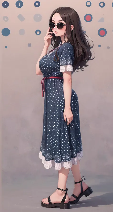 ((masterpiece,intricate details)),1girl,mature female,Sleek long hair,,brown eyes, ,,,
BREAK
(Retro_polka_dot_dress:1.4),(Vintage_sunglasses:1.3),(Block-heel_sandals:1.2),(Retro_diner_background:1.4)
BREAK
Santorini, Greece: Megalochori, Fira, Oia Castle, Mediterranean cuisine, Vinsanto wine,((full body)),from side:1.3,depth of field,looking at viewer