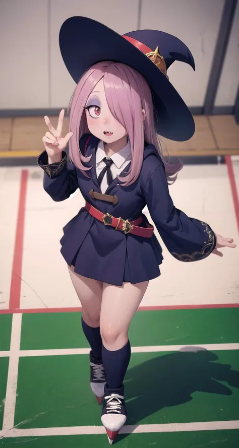 ((masterpiece,intricate details)),1girl,mature female,,
BREAK
<lora:sucy_manbavaran:1>, sucy_manbavaran, long hair, hair over one eye, pale skin, hat, witch, witch hat, school uniform, eyeshadow, luna nova school uniform, makeup, dress, sharp teeth, belt, wide sleeves
BREAK
Ice hockey rink: Ice, skates, puck, slap shot, power play,((full body)),from above:1.2,depth of field,looking at viewer,<lora:bonten-09:0.7>