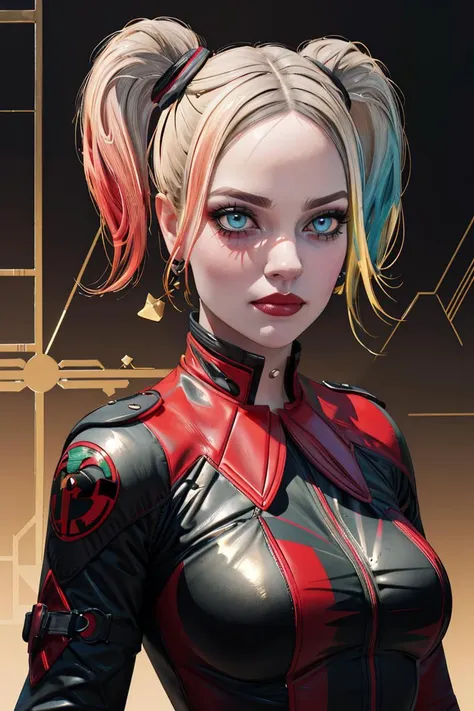 1girl,Harley,<lora:HarleyQuinn:0.8>,, <lora:GoodHands-beta2:1>,nice hands,perfect hand Soft illumination:0.8, symmetrical face:0.5, intricate, elegant, highly detailed,8k, digital painting, trending on pinterest, GUCCI, PRADA, harper's bazaar, concept art, sharp focus, golden ratio, illustration, by artgerm, Tom Bagshaw, Lawrence Alma-Tad