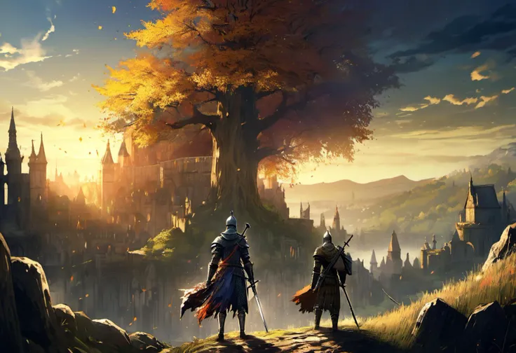 anime, landscape, dark souls, astonishing , 8k, raw, masterpiece, best quality, intricate details, natural lighting