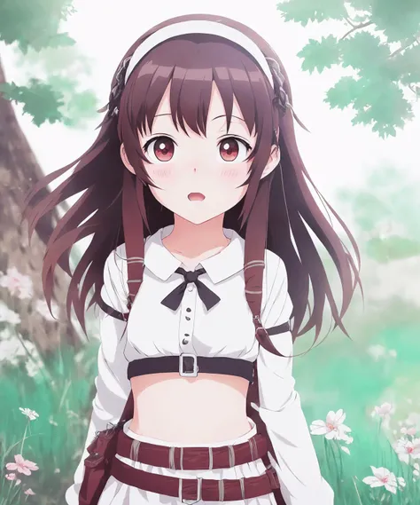 <lora:lit_v10:0.9> an adventurer girl frightened, (anime illustration, cartoon:1.2), (closeup:0.7)