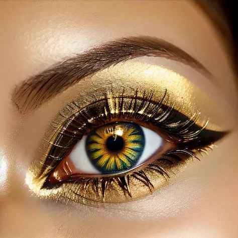 RAW image, (ebony girl's eye: gold: 1.7), (perfect detailed eyes), diffuse lighting, natural soft colors, hyperrealistic, (rutkowski) <lyco:goldcarvingcd-000007:1> <lora:lit:0.4>