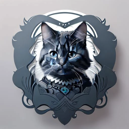 <lora:PerfectNwsjMajic_4:0.7>,(PerfectNwsjMajic:1.3),((Papercut)),kuusoogai,(masterpiece, top quality, best quality) ,cat, (headshot:1.1), shapes, intricate designs, shadowbox frame, kirigami