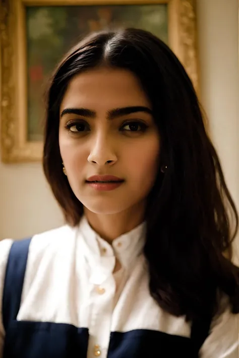 best quality, masterpiece,  s0n4m,  <lora:sonam_kapoor:1>, portrait,