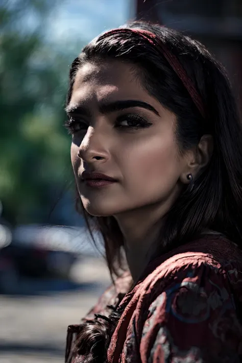 <lora:add_detail:1>, A stunning intricate full color portrait of (s0n4m, :1), looking at viewer, epic character composition, sharp focus, natural lighting, subsurface scattering, bokeh, f2, 35mm, film grain, <lora:Sonam_kapoor-v1:1> <lora:LowRA:0.45>