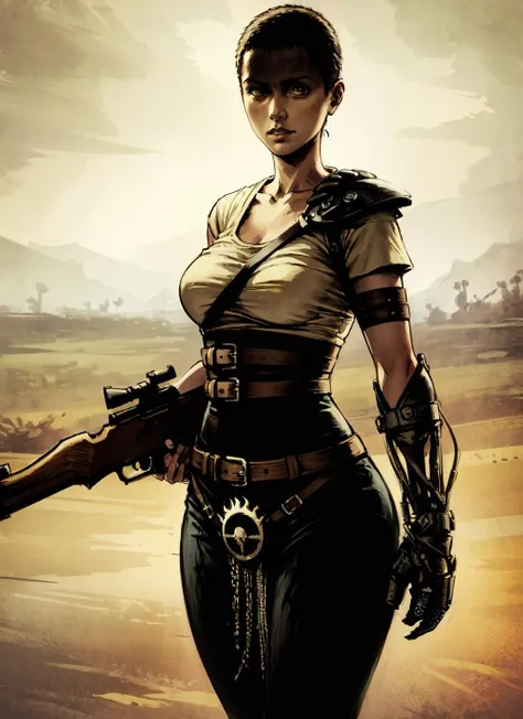 proportional eyes, photorealistic, hyper realistic, extremely detailed, hyper detailed, soft lighting, detailed background, extreme detail background, sharp details, fallout4-cait, <lora:fallout4-cait:1.2>