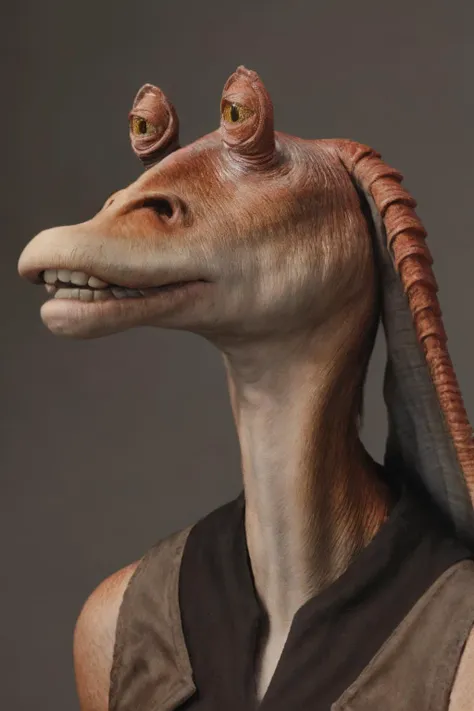 <lora:school_yearbook_photos:0.35>, school yearbook photos, background,  portrait, raw photo,  (closeup:1.1), detailed eyes
<lora:epiNoiseoffset_v2Pynoise:1>
jar jar binks, vest,  <lora:character_jarJarBinks_v3:0.8>