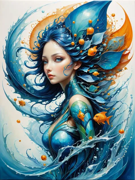 water nymph, Biomorphic Geometrica