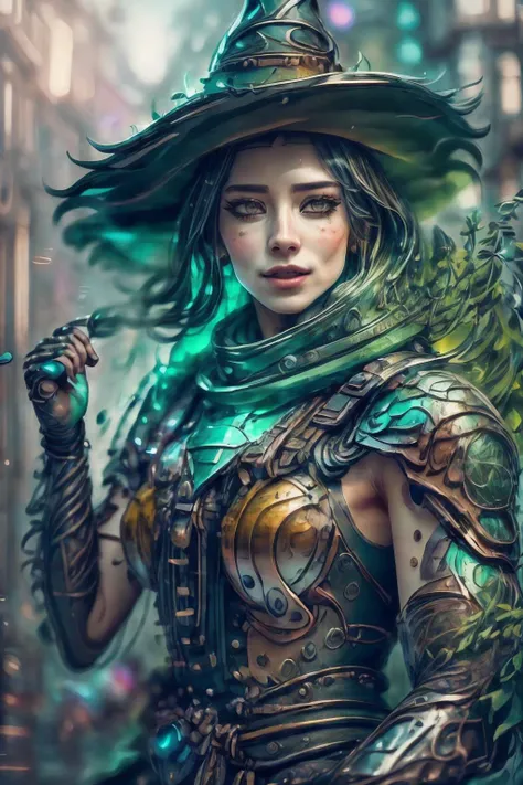 a profestional picutre of 1man, <lora:Clothing - SolarPunk Armor:0.7> solar4rmor, holding weapon, armor , <lora:WitchcraftPunkAI:1.2> witchcraftpunkai Lighthearted Dance: Spinning around with joy, their arms lift gracefully, and their laughter fills the air. Their body moves in sync with their exuberance. , camera angle dutch angle and cowboy shot, photorealism,unreal 5 daz,perfectly drawed hands,perfectly drawed face,perfect body,extremely detailed artgerm greg rutkowski greg,((ultrasharp)),((masterpiece)),((best quality)),((ultradetailed)),((intricated details)),ultradetailed character,detailed face,intricated face details,<lyco:GoodHands-beta2:1>,extremaly detailed background,perfectly detailed face,character focus,intricated details of face,fFaceDetail <lora:add_detail:0.7> ultra realistic,32k,RAW photo,(high detailed skin:1.2),8k uhd,dslr,soft lighting,high quality,film grain, beautiful and aesthetic,extremely detailed <hypernet:sxzBloom_sxzBloom:1>,8k, extremely_clear,