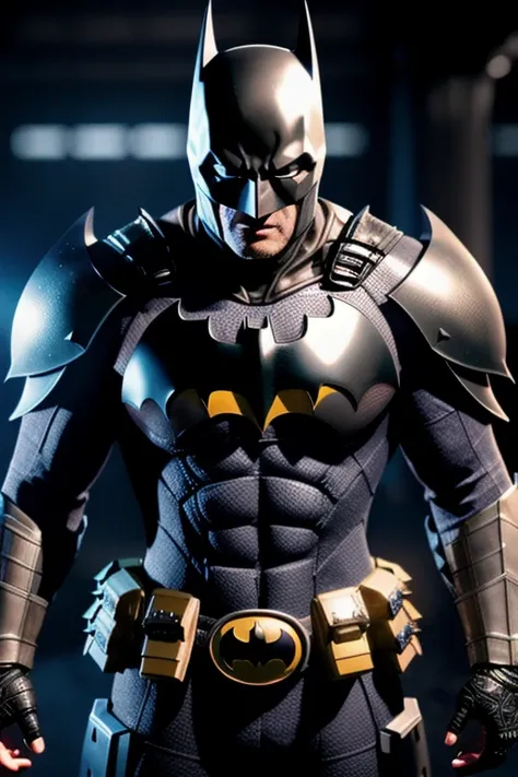 3d render of a highly detailed [Batman|Cyborg] wearing cybernetics and intricate detail armor with armored plates, hdr, 8k, subsurface scattering, specular light, highres, octane render, ray traced