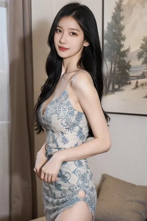 best quality,quality,masterpiece,photorealistic,1girl,solo,long black hair,looking at viewer,smile,standing,holding microphone,full body,white knee boots,simple background,<lora:blue-dress:0.7>,<lora:1.5_perfect hands:0.6>,<lora:Again_Girl_A14:0.6>,, best quality, masterpiece, (photorealistic:1),ultra high res,highres,, illustration. media, delicate,8k wallpaper,soft light,official art, (realistic:1.2),1girl,