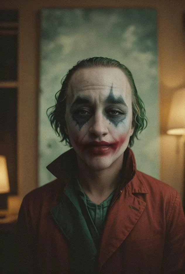 (((George Washington wearing Heath 
Ledger Joker makep clothing)))([Capitol | Monument | White House | liberty bell | constitution | independence hall | eagle | fasces])(setting scene portrayal [epic apotheosis | liberty cap | Fabian influences | pentagram pentaon | new Rome]) (as above so below)(new secular order((Masterpiece))((American GOD we Trust))(G Freedom))(evocative dodge and burn, corner darken vignette), exposure POP!!!, hdr, extremely intricate, High (Detail:1.1), Sharp focus, dramatic cinematic light, (4k textures, elegant, ((((cinematic look)))), revolutionary tones, insane details <lora:LCM_1-5:0.3> <lora:Saturation:1.5>