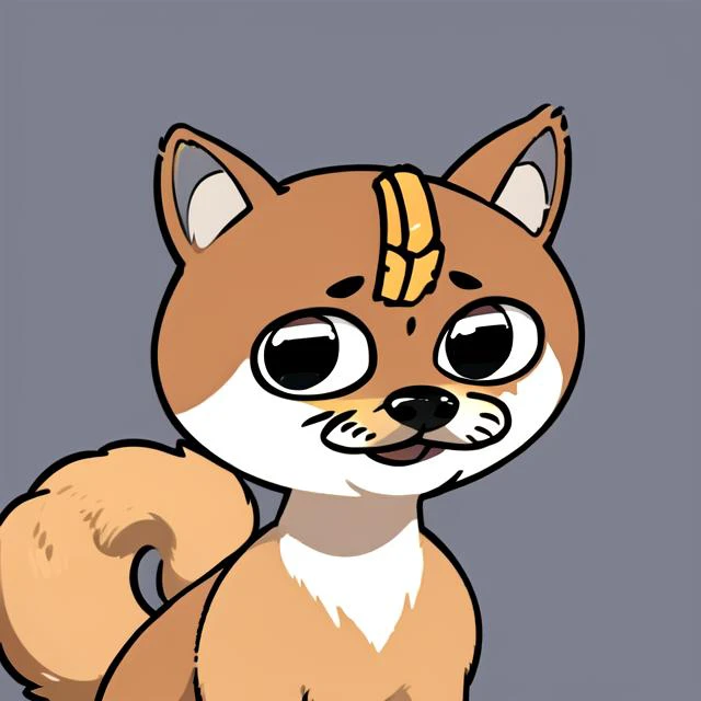 flurk <lora:flurks-step00022500:0.50>, dog, doge, shiba inu, cartoon style, masterpiece,  best quality, <lora:doge:0.9>