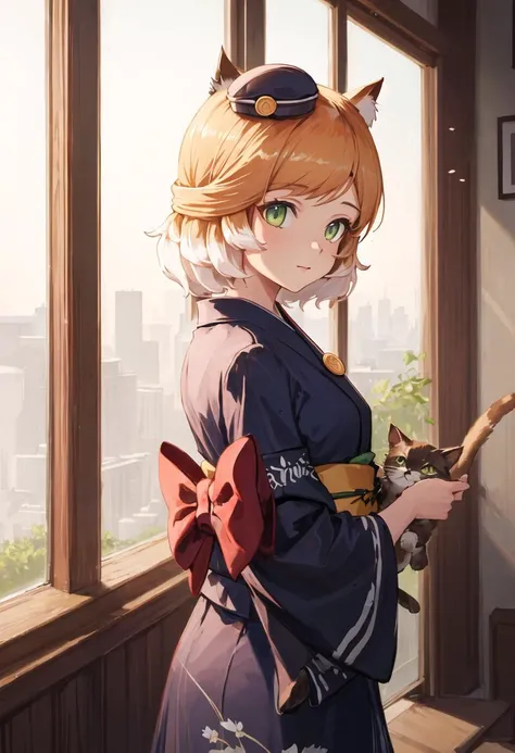 best quality, masterpiece, highres, solo, {mousse_arknights:0.90}, {yukata:1.30}, {kimono:1.15}