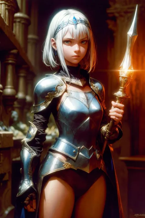 1girl, armor, silver hair, dungeon , fantasy, DnD , jewelry , head band
best quality, masterpiece,
dark room, dim light , high contrast,
( by Drew Struzan )
<lora:add_detail:1> <lora:epiNoiseoffset_v2:1>