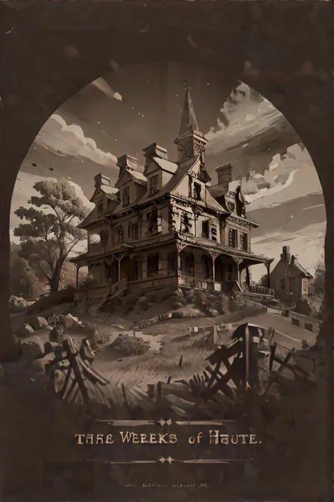 <lora:oldnewspaper:1.0>, npzw, (text), sepia, haunted house on a hill || <lora:oldnewspaper:1.0>, masterpiece, perfect quality, sharp focus, shallow depth of field, 8k