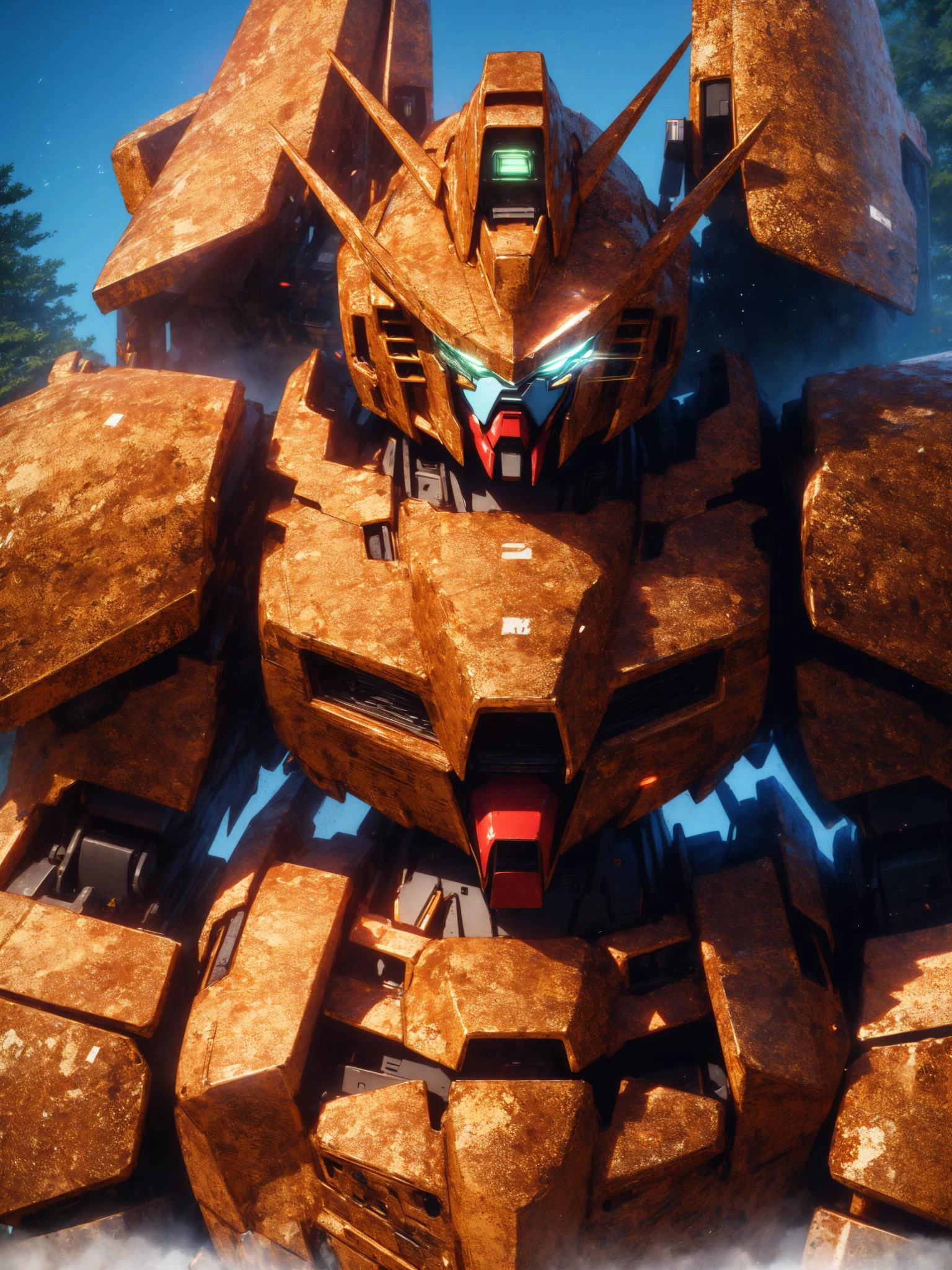 Advertising poster style <lora:Gundam V1:0.9>,Gundam,mecha,robot,no humans,glowing,science fiction,glowing eyes,forest, Best Quality,Masterpiece,Edge quality,gorgeous and intricate detail,Perspective Silhouette,((8k, Best Quality, Masterpiece, Extremely Detailed, Rule of Thirds)),((crazy imagery)),photorealistic,masterpiece,superb,HDR,high resolution,sharp focus,photorealistic rendering,extremely detailed description,professional,intricate details, . Professional, modern, product-focused, commercial, eye-catching, highly detailed