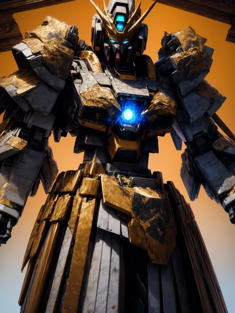 origami style <lora:Gundam V1:0.9>,Gundam,mecha,robot,no humans,glowing,science fiction,glowing eyes,gothic,<lora:more_details:1>,, Best Quality,Masterpiece,Edge quality,gorgeous and intricate detail,Perspective Silhouette,((8k, Best Quality, Masterpiece, Extremely Detailed, Rule of Thirds)),((crazy imagery)),photorealistic,masterpiece,superb,HDR,high resolution,sharp focus,photorealistic rendering,extremely detailed description,professional,intricate details, . paper art, pleated paper, folded, origami art, pleats, cut and fold, centered composition