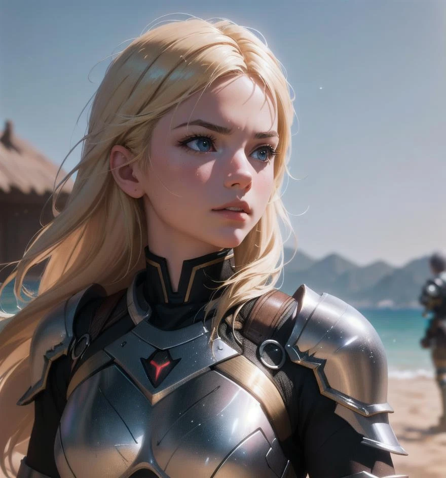 1girl, hair blonde gradient, warrior armor, looking at viewer, (RAW Photo, cg unity, photography, ultra realistic details, sharp focus, detailed skin,4k, high-res, masterpiece, best quality:1.1), (realistic, photo-realistic:1.37) (8k,4k, UHD, high resolution, professional, cinematic, movie, dramatic, noise), (detailed background:1.25), bokeh anamorphic depth of field blur background,