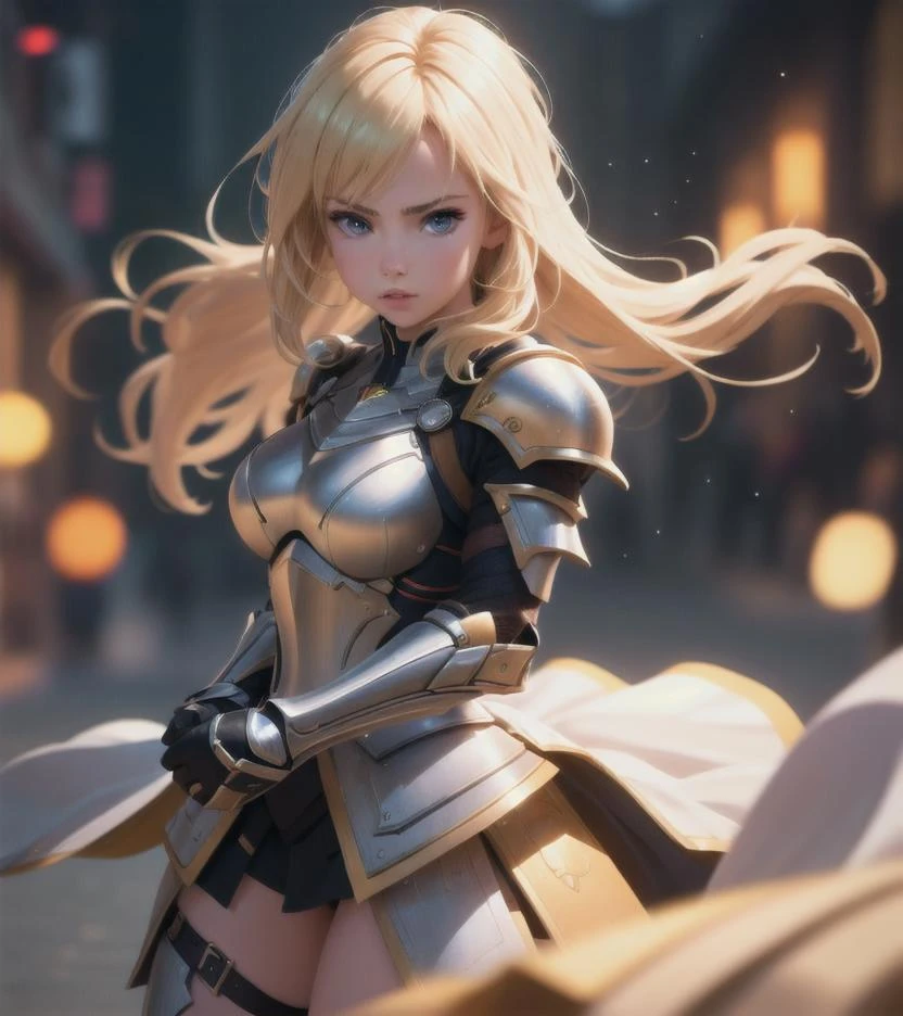 1girl, hair blonde gradient, warrior armor, looking at viewer, (RAW Photo, cg unity, photography, ultra realistic details, sharp focus, detailed skin,4k, high-res, masterpiece, best quality:1.1), (realistic, photo-realistic:1.37) (8k,4k, UHD, high resolution, professional, cinematic, movie, dramatic, noise), (detailed background:1.25), bokeh anamorphic depth of field blur background,