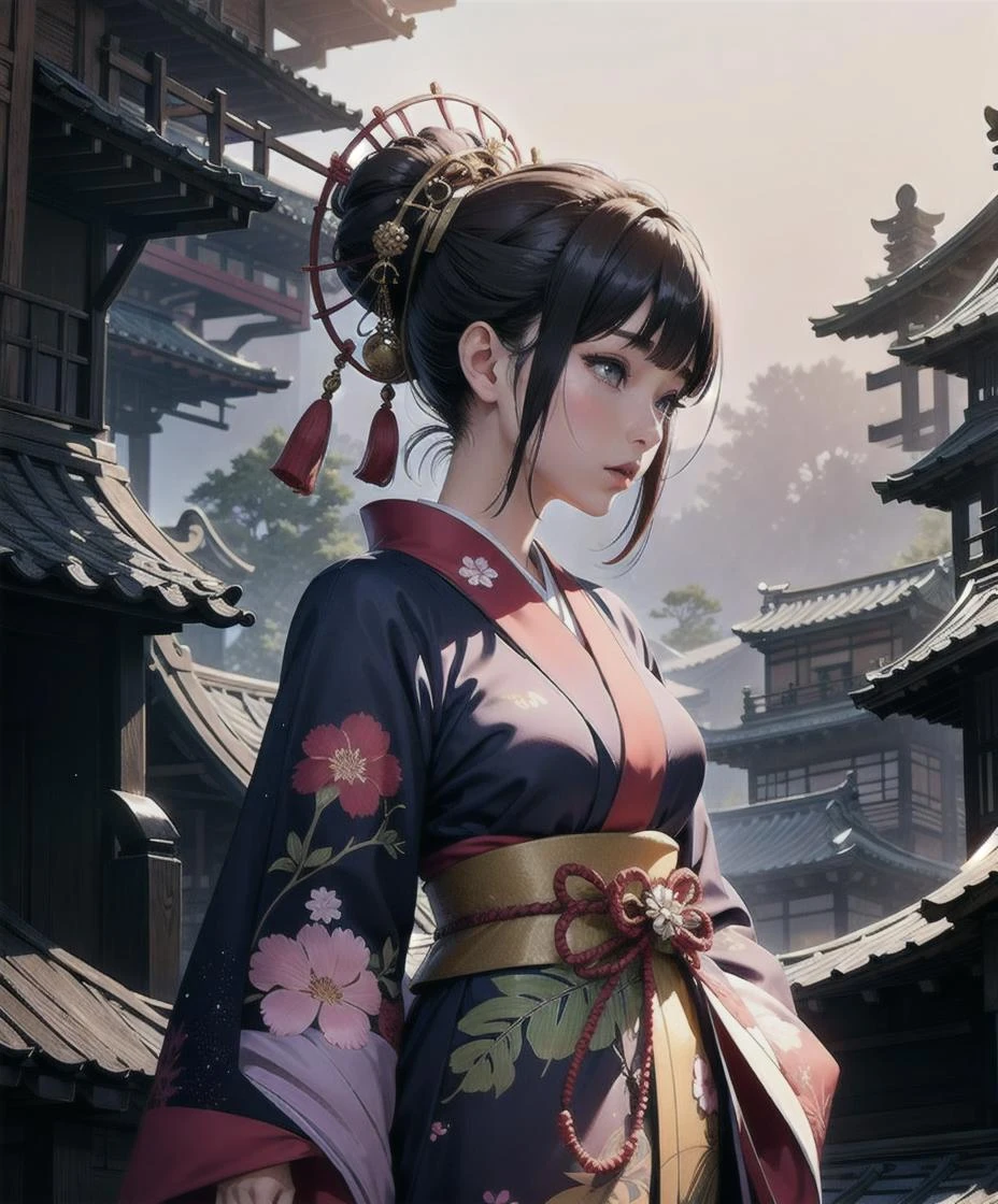 A Japanese dress in a fantasy context can be inspired by traditional Japanese clothing, such as a kimono or a yukata, but with added elements that evoke a sense of fantasy or imagination. In a fantasy setting, designers often take creative liberties to incorporate magical or fantastical elements into the traditional Japanese attire.