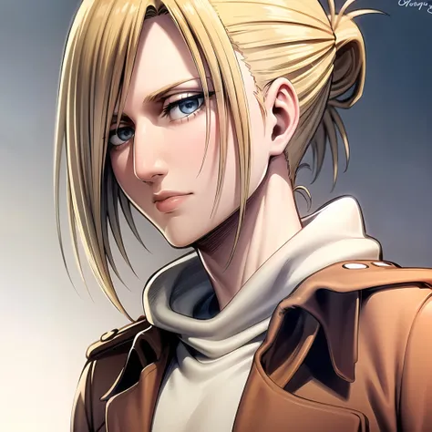 (bestquality,masterpiece), <lora:AnnieAOT:1> ,AnnieAOT, solo, paradis_military_uniform, jacket, uniform, military_uniform