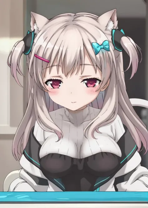 score 9, score 8 up, score 7 up, rating questionable,
detailed background, shiny skin,
<lora:eri.pony:0.8>,
eri, jacket,
large breasts,
blush, half-closed eyes,
<lora:haganai.pony:1>,