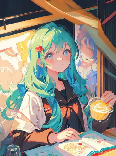masterpiece, best quality, ultra-detailed, illustration, portrait, 1girl