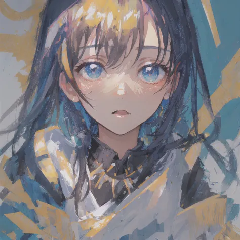 masterpiece, best quality, ultra-detailed, illustration, close-up, straight on, face focus, 1girl, looking at viewer