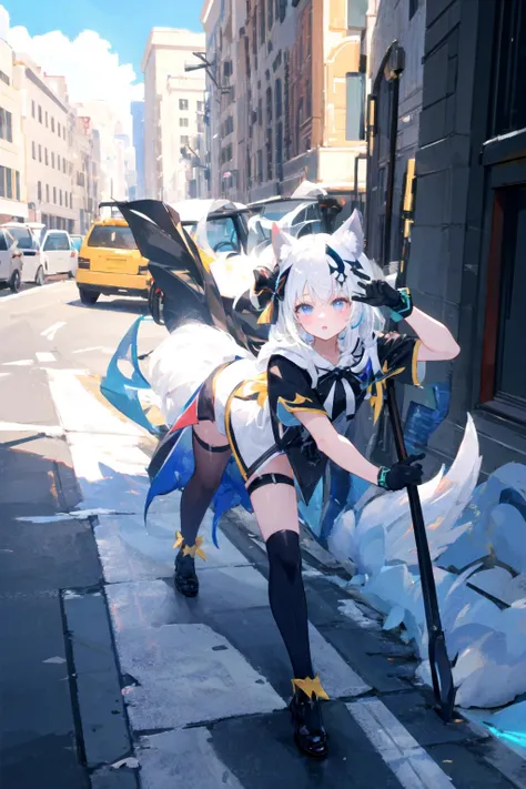 (unreal engine,3d,cg,ray tracing,rtx on,ambient occulsion,v-sync,ultra graphics quality,antialiasing,hdr,rtx 4090 ultra graphics settings,8x msaa,ultra shadow quality,super sampling),(Batshit insane quality),(masterpiece, best quality:1.2),1girl,<lora:Iphone-ChanV1:0.9>. phnChan,(tail:1.3),animal_ears,white_hair,grey_eyes,fingerless_gloves,thighhighs,bow,horns pose,| |,