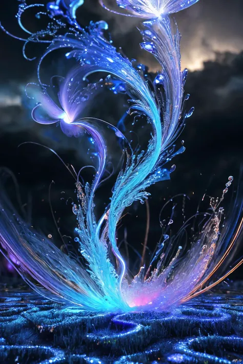 [official art : real life photo : 0.5],
surreal sapphire, particles, flaming tornado, water splash, [intricate chain lightning:1], grass, volumetric lighting, ambient occlusion, [fractal art:1]