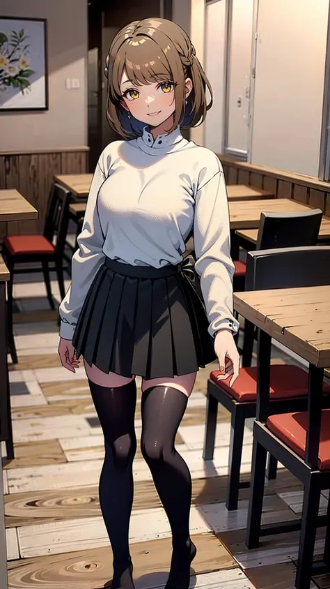 masterpiece, best quality, lunar base
BREAK
1girl, solo, standing, facing viewer
BREAK
<lora:EPfeGoldmary-07:0.8>, EPfeGoldmary, yellow eyes, brown hair, smile
BREAK
crop top
BREAK
miniskirt
BREAK
|toeless footwear