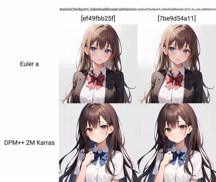 (masterpiece, best quality:1.3), upper body, solo, a cute girl, school uniform, simple grey background
