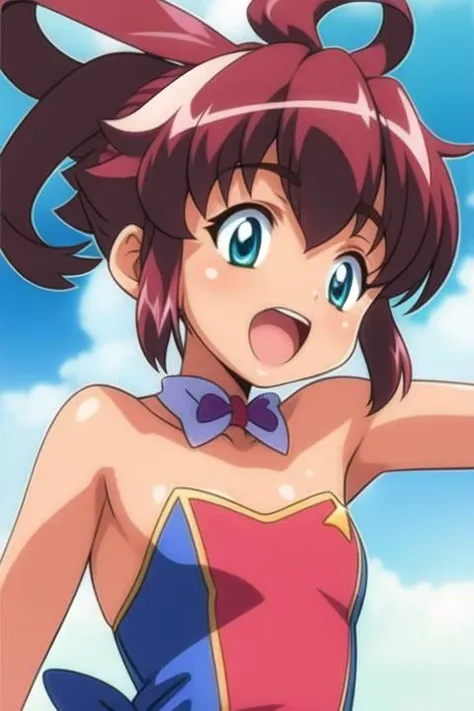 1girl, solo, upper body
 <lora:yuuma:1>yuuma \(renkin san-kyuu magical pokaan\),