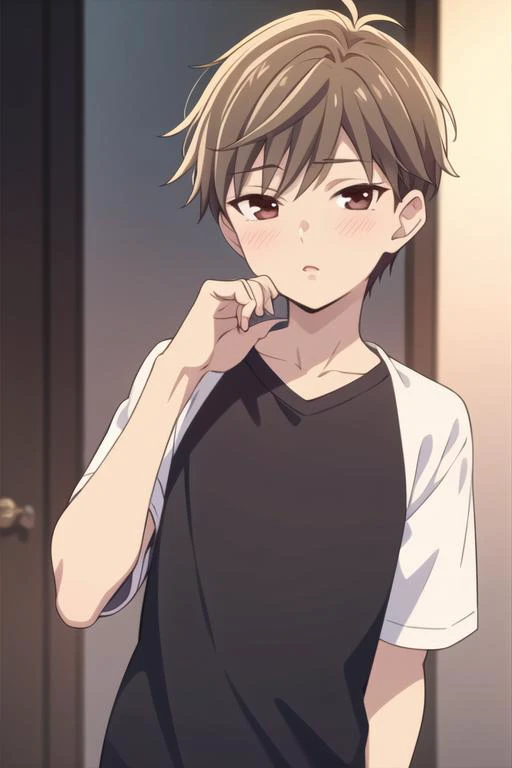 masterpiece, best quality, high quality, <lora:souma_hiro:0.70>, souma_hiro, 1boy, solo, male focus, upper body, looking at viewer, shirt