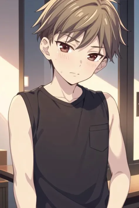 masterpiece, best quality, high quality, <lora:souma_hiro:0.70>, souma_hiro, 1boy, solo, male focus, upper body, looking at viewer, shirt